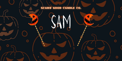 Sam - Trick 'r Treat 8 Ounce Soy Wax Candle